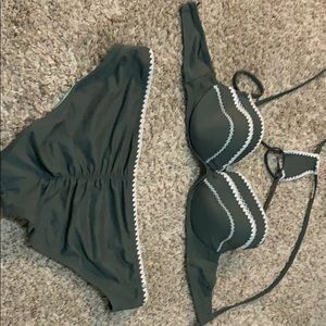 army green bikini
